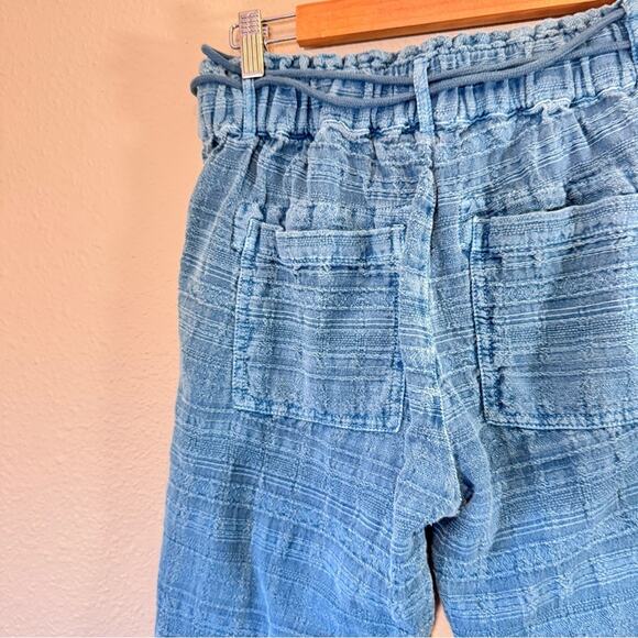 Sundance Bastille Easy Blue Cropped Cotton Pants Women’s XSP Casual Beachy - Picture 8 of 11